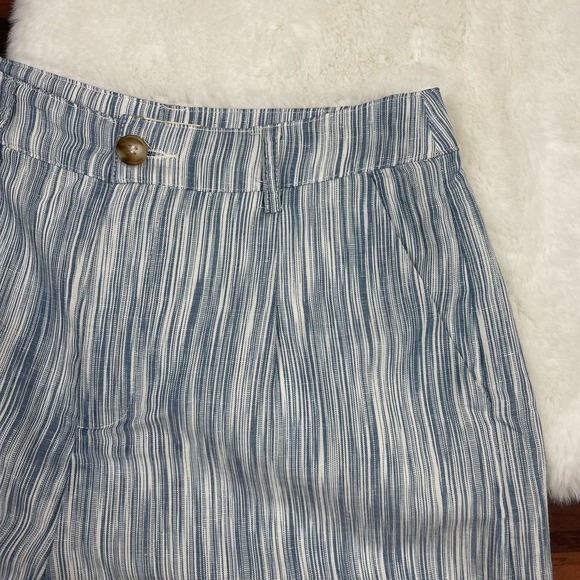 Atar'd State‎ Blue White High Rise Shorts Womens Small - Picture 6 of 7